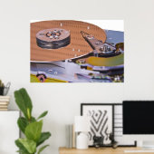 Internals eines Festplattenlaufwerks Poster (Heimbüro)