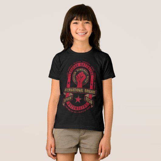 Internationa Brigade British Battalion Tri-Blend Shirt (Vorderseite Voll)