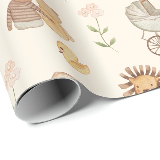 International Baby Geschenkpapier (Rolleneckpunkt)