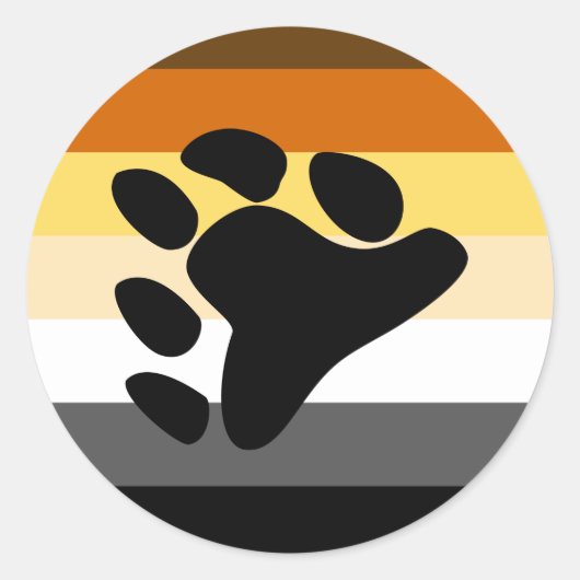 International Bear Brotherhood Pride Flag Runder Aufkleber (Vorderseite)