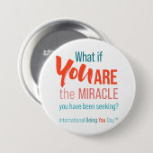 International Being You Day Quotes - Schaltfläche Button (Vorne & Hinten)