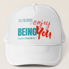 International Being You Day Quotes - Trucker Hat Truckerkappe