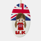 International - British Girl - SRF Keramik Ornament (Rechts)