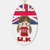 International - British Girl - SRF Keramik Ornament (Links)