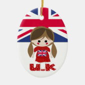 International - British Girl - SRF Keramik Ornament (Vorne)
