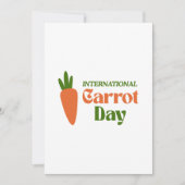 International Carrot Day Feiertagskarte (Vorderseite)