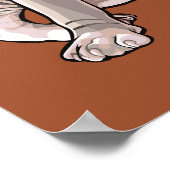 International Cat Day Sphynx Celebration Art Poster (Ecke)