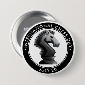International Chess Day, HORSE Button (Vorne & Hinten)