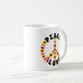 International Day of Peace Love Flower Kaffeetasse (VorderseiteRechts)
