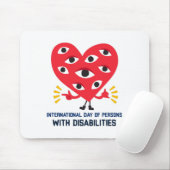 International Day of Persons with Disabilities Mousepad (Mit Mouse)