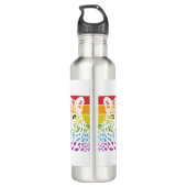 International Day of the Leopard Edelstahlflasche (Rückseite)