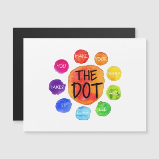 International dot day  magnetkarte (Vorne/Hinten)