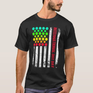 International Dot Day USA Flag 15. September Dot T-Shirt