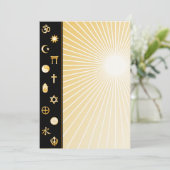 International Faiths Announccard (Stehend Vorderseite)