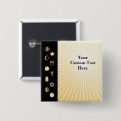 International Faiths Button (Vorne & Hinten)