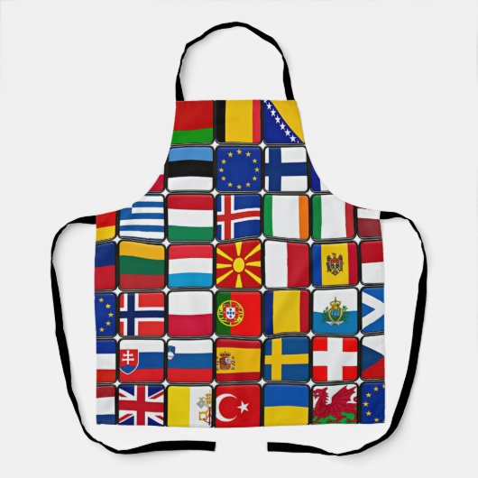 International flag collection, world flags, schürze (Vorderseite)