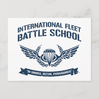 International Fleet Battle School Ender Postkarte