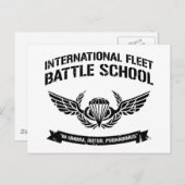 International Fleet Battle School Ender Postkarte (Vorne/Hinten)