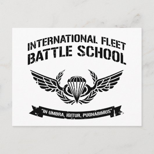International Fleet Battle School Ender Postkarte (Vorderseite)