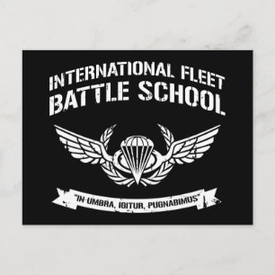 International Fleet Battle School Ender Postkarte