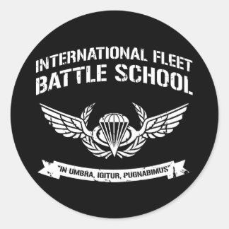 International Fleet Battle School Ender Runder Aufkleber