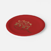 International Gold Wishings Rat New Year 2020 PP Pappteller (Schrägansicht)