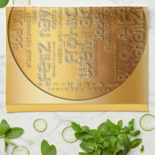 International Greeting Weihnachten Navidad K Handt Geschirrtuch (Gefaltet)