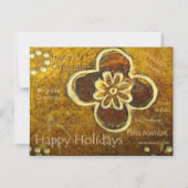 International Happy Holidays Thin Magnetic Card Magneteinladung (Vorderseite)