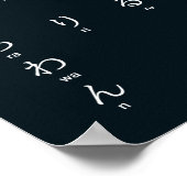 International > Japanisch | Hiragana Alphabet ひ ら  Poster (Ecke)