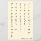 International > Japanisch | Hiragana und Katakana Flyer (Hinten)