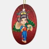 International - Japanisches Mädchen - SRF Keramikornament (Links)