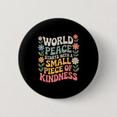 International Peace Day Insring World Kindness Day Button (Vorderseite)
