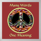 International Peace Sign Poster (Vorne)