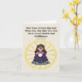 International Roma Day Gypsie Card Karte (Gelbe Blume)