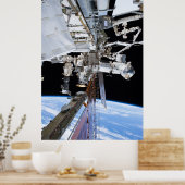 International Space Station Starboard Traufposter Poster (Küche)