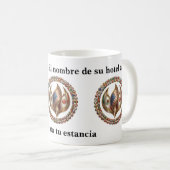 International Unity Flame with World Flags Emblem  Kaffeetasse (VorderseiteRechts)