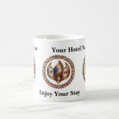 International Unity Flame with World Flags Emblem  Kaffeetasse (Mittel)