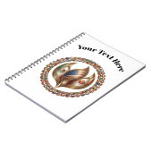 International Unity Flame with World Flags Emblem Notizblock (Linke Seite)