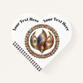 International Unity Flame with World Flags Emblem  Notizblock (Vorderseite)