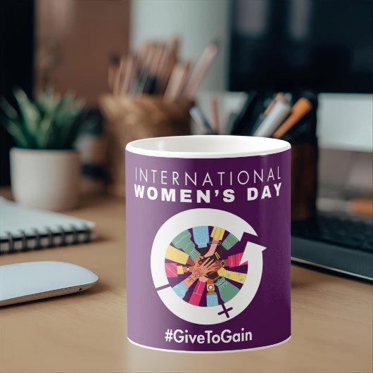 International Women’s Day 2026 Give To Gain Kaffeetasse