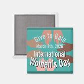 International Women’s Day March 8th. 2026 Magnet (Vorderseite/Rückseite)