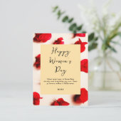 International Women’s Day Modern Elegant Strong Postkarte (Stehend Vorderseite)