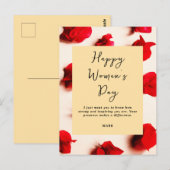 International Women’s Day Modern Elegant Strong Postkarte (Vorne/Hinten)