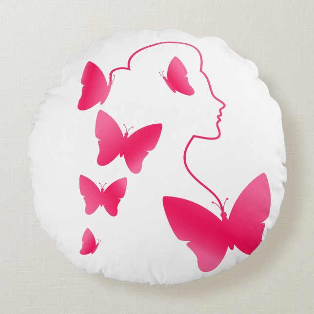 International Women’s Day Rundes Kissen (Vorderseite)