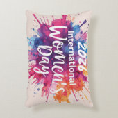 International Women's Day 2026 Dekokissen (Vorderseite(Vertikal))