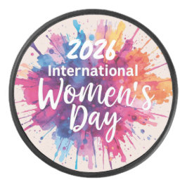 International Women's Day 2026 Eishockey Puck