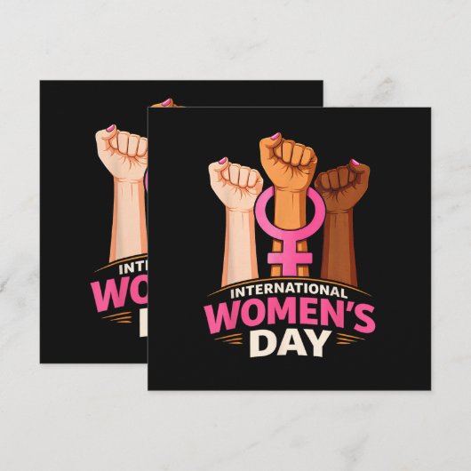 International Women's Day 8 March (Vorne/Hinten)