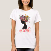 International Women's Day Clip Art, März 8. T-Shirt (Vorderseite)