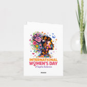 International Women's Day Feiertagskarte (Rückseite)