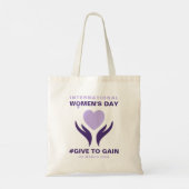 International Women's Day Give To Gain 2026 Tragetasche (Rückseite)